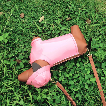 Golden Explorer Sausage Dog Luxury Handbag | FREE SHIPPING