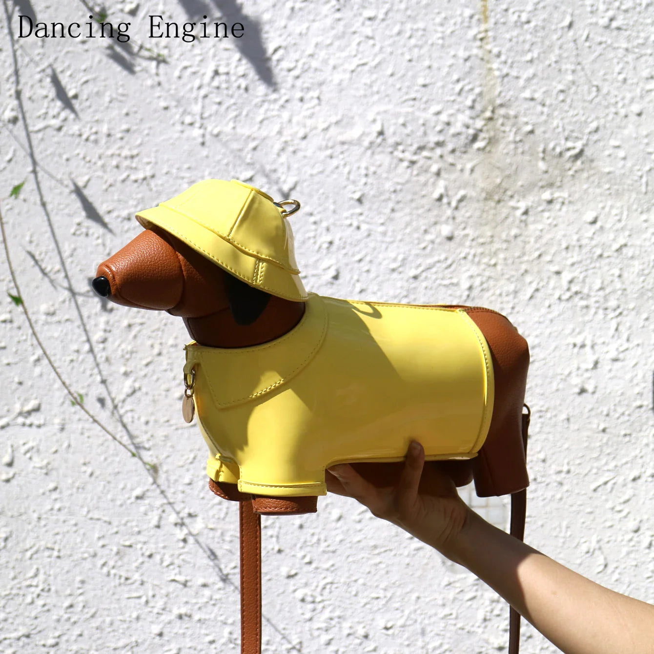 Golden Explorer Sausage Dog Luxury Handbag | FREE SHIPPING